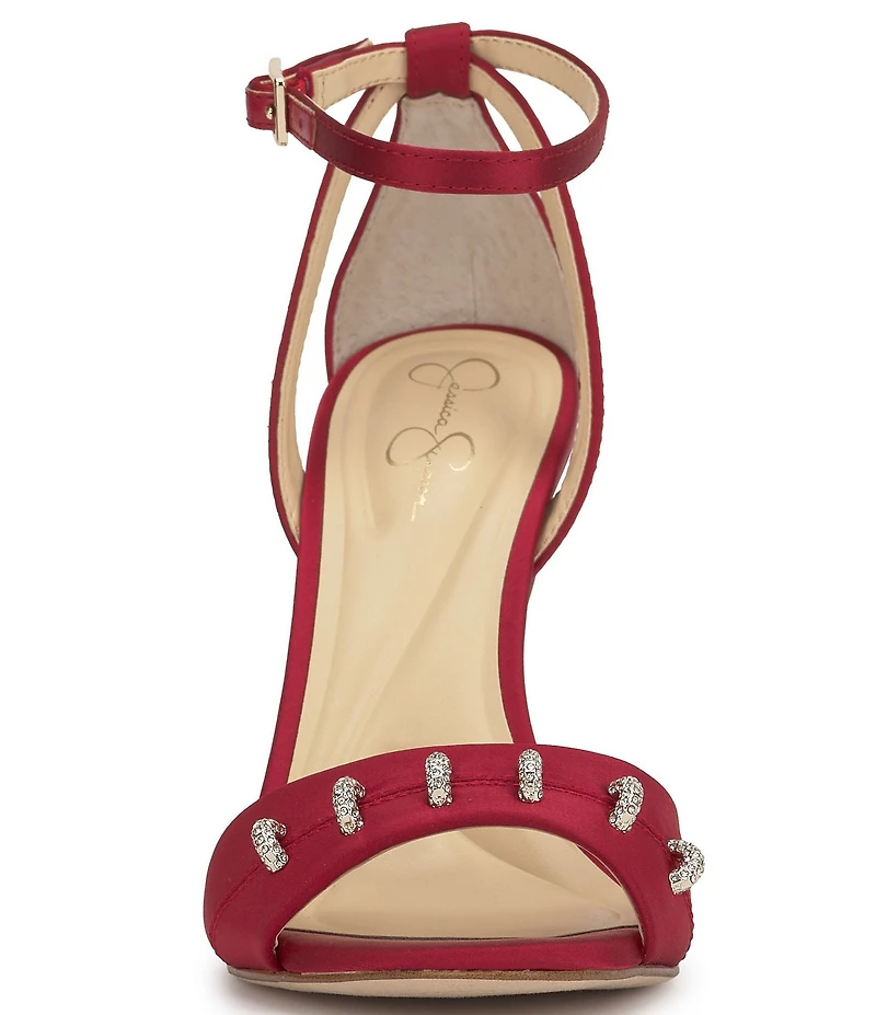 Jessica Simpson Juminee Satin Ornamented Dress Sandals
