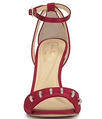 Jessica Simpson Juminee Satin Ornamented Dress Sandals