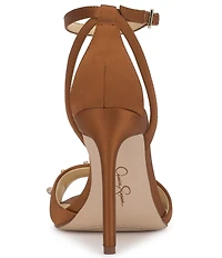 Jessica Simpson Juminee Satin Ornamented Dress Sandals