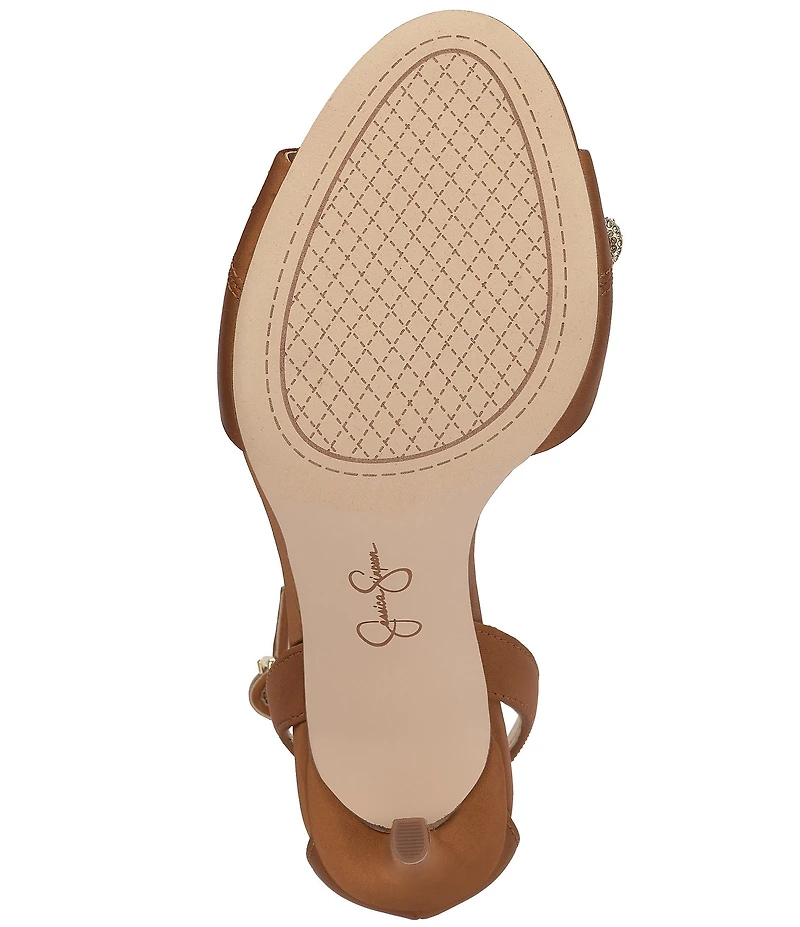 Jessica Simpson Juminee Satin Ornamented Dress Sandals