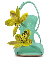 Jessica Simpson Jylia 3D Flower Satin Dress Sandals