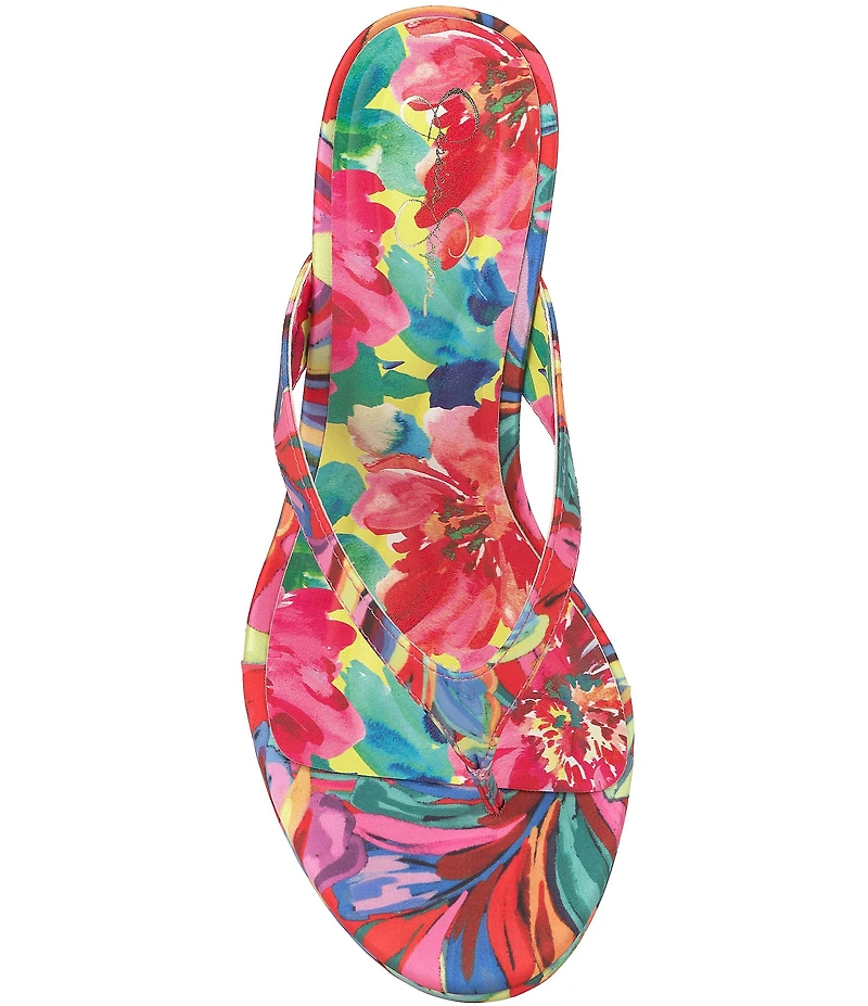 Jessica Simpson Jyseta Printed Thong Wedge Sandals