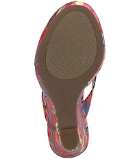 Jessica Simpson Jyseta Printed Thong Wedge Sandals
