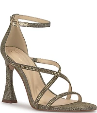 Jessica Simpson Kaliye Glitter Strappy Rhinestone Embellished Dress Sandals