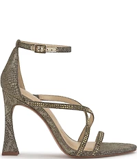 Jessica Simpson Kaliye Glitter Strappy Rhinestone Embellished Dress Sandals