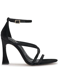 Jessica Simpson Kaliye Velvet Strappy Rhinestone Embellished Dress Sandals