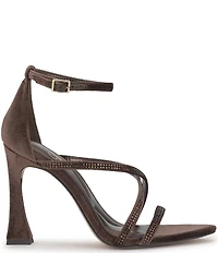 Jessica Simpson Kaliye Velvet Strappy Rhinestone Embellished Dress Sandals