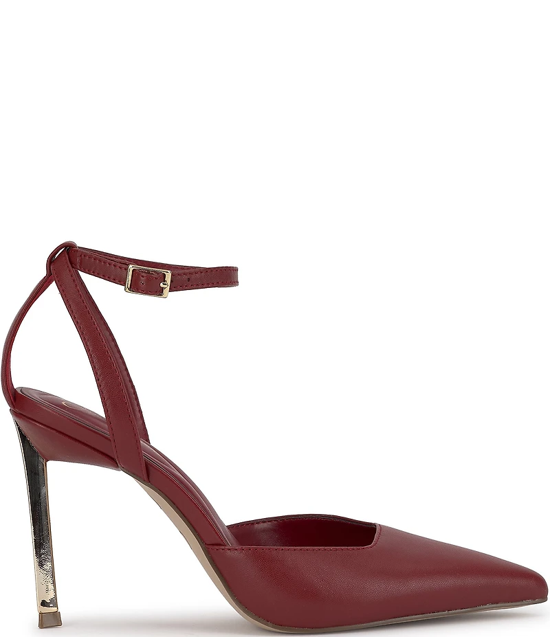 Jessica Simpson Kalynia Leather Ankle Strap Pumps