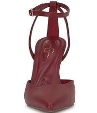 Jessica Simpson Kalynia Leather Ankle Strap Pumps
