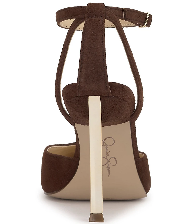 Jessica Simpson Kalynia Suede Ankle Strap Pumps