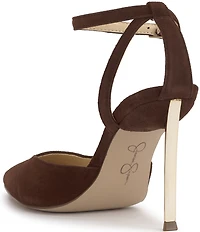 Jessica Simpson Kalynia Suede Ankle Strap Pumps