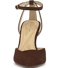 Jessica Simpson Kalynia Suede Ankle Strap Pumps