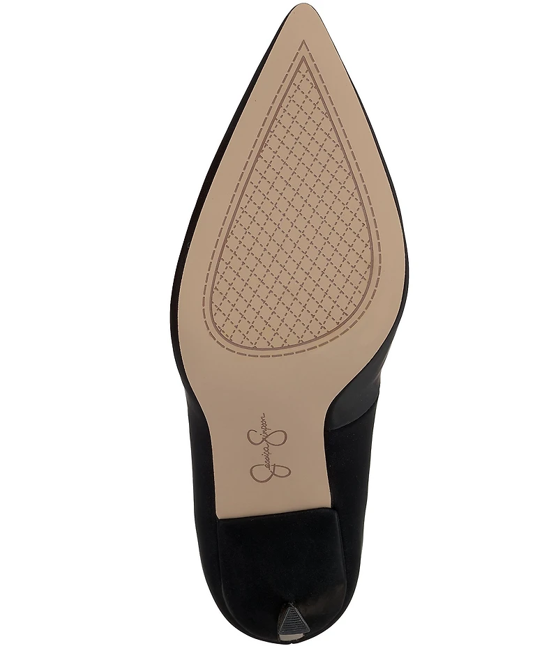 Jessica Simpson Kheloe Sateen Pointed Toe Pumps