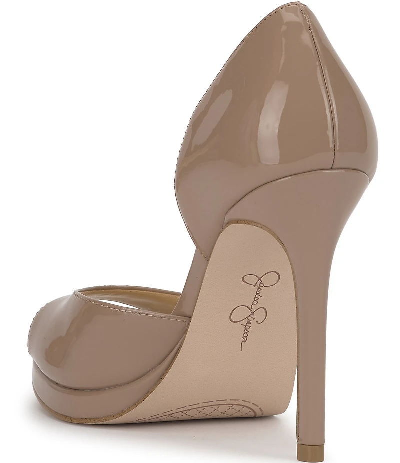 Jessica Simpson Kimli Patent d'Orsay Peep Toe Pumps