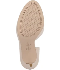 Jessica Simpson Kimli Snake Embossed Peep Toe Pumps