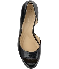 Jessica Simpson Kimli Snake Embossed Peep Toe Pumps