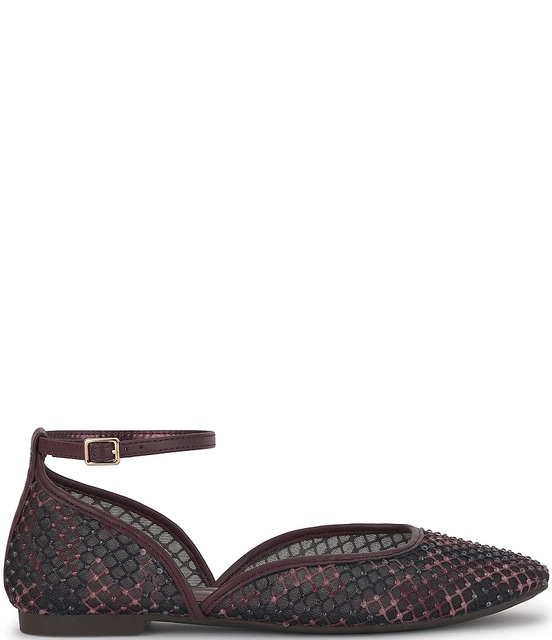 Jessica Simpson Laelli Camo Print Ankle Strap Ballet Flats