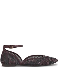 Jessica Simpson Laelli Camo Print Ankle Strap Ballet Flats