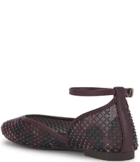 Jessica Simpson Laelli Camo Print Ankle Strap Ballet Flats