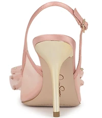 Jessica Simpson Lavilra Mesh Rhinestone Bow Slingback Pumps