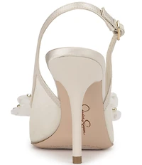 Jessica Simpson Lavilra Mesh Rhinestone Bow Slingback Pumps