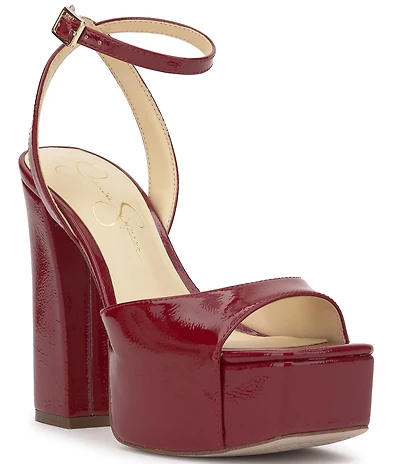 Jessica Simpson Lirio Patent Platform Sandals