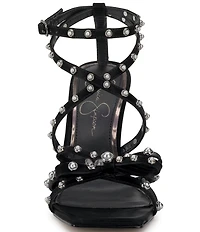 Jessica Simpson Loelva Pearl Studded Strap Bow Dress Sandals