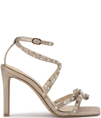 Jessica Simpson Loelva Shimmer Pearl Studded Strap Bow Dress Sandals