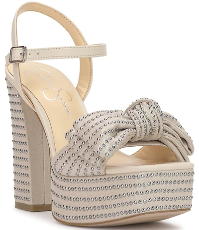 Jessica Simpson Lollien Bow Studded Platform Sandals
