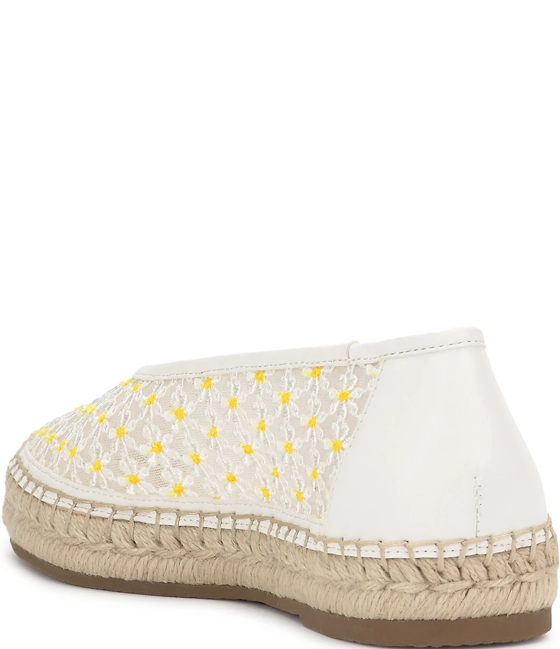 Jessica Simpson Lucciea Daisy Embroidered Espadrille Ballet Flats
