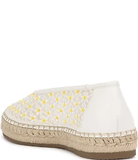 Jessica Simpson Lucciea Daisy Embroidered Espadrille Ballet Flats