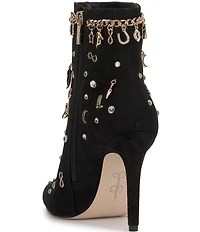 Jessica Simpson Lupire Charm and Rhinestone Booties