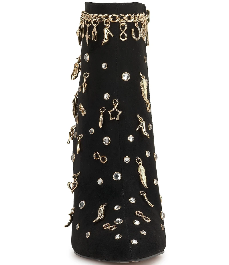 Jessica Simpson Lupire Charm and Rhinestone Booties