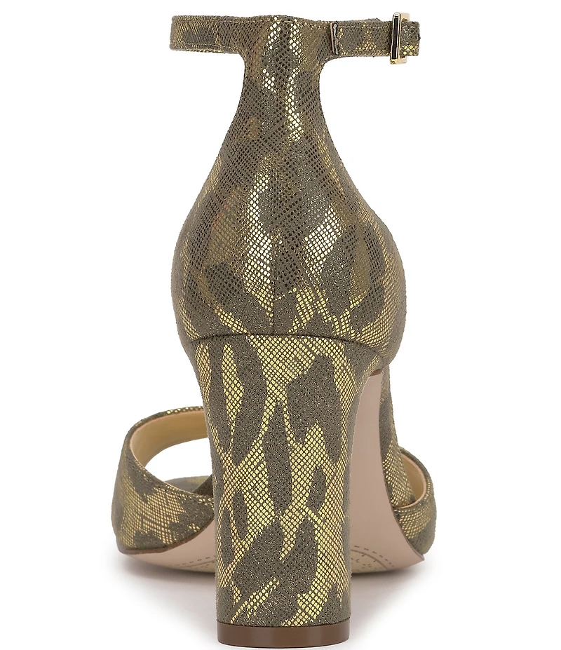 Jessica Simpson Luxcilla Metallic Leopard Dress Sandals