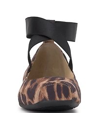 Jessica Simpson Mandalaye Leopard Square Toe Ballet Flats