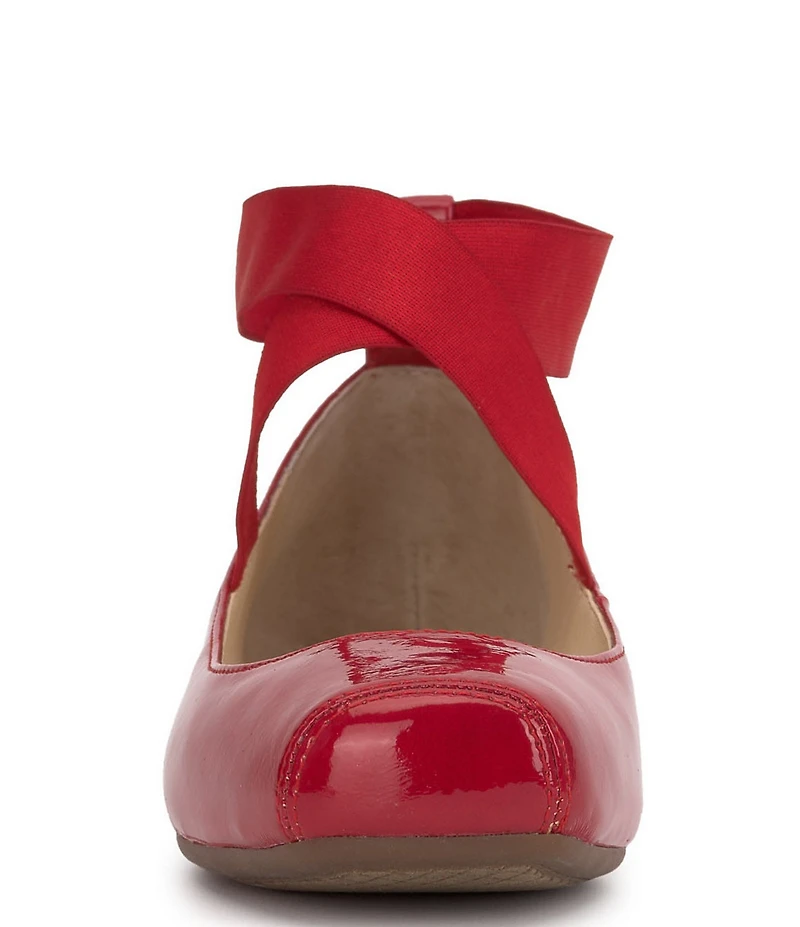 Jessica Simpson Mandalaye Patent Square Toe Ballet Flats