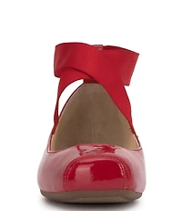 Jessica Simpson Mandalaye Patent Square Toe Ballet Flats