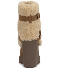 Jessica Simpson Meztyn Shearling Wedge Booties