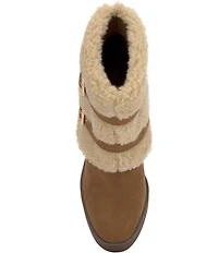 Jessica Simpson Meztyn Shearling Wedge Booties