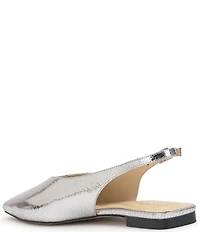 Jessica Simpson Mezzah Embossed Faux Leather Slingback Flats