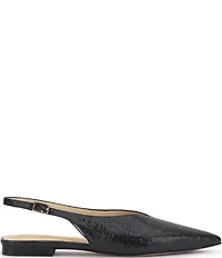 Jessica Simpson Mezzah Embossed Faux Leather Slingback Flats