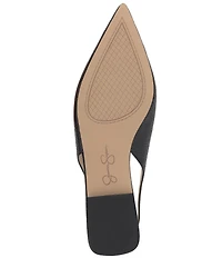 Jessica Simpson Mezzah Embossed Faux Leather Slingback Flats