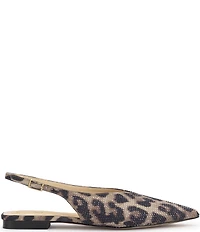 Jessica Simpson Mezzah Leopard Rhinestone Slingback Flats