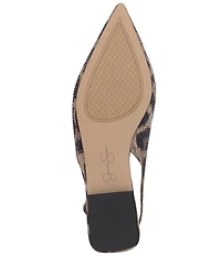 Jessica Simpson Mezzah Leopard Rhinestone Slingback Flats