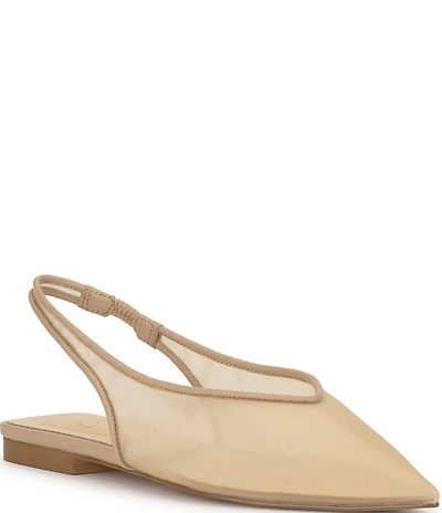 Jessica Simpson Mezzah Mesh Pointed Toe Slingback Flats