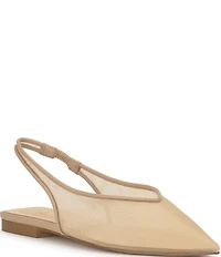 Jessica Simpson Mezzah Mesh Pointed Toe Slingback Flats