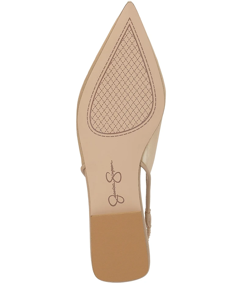 Jessica Simpson Mezzah Mesh Pointed Toe Slingback Flats