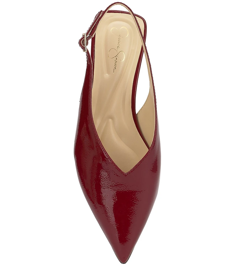 Jessica Simpson Mezzah Patent Slingback Flats