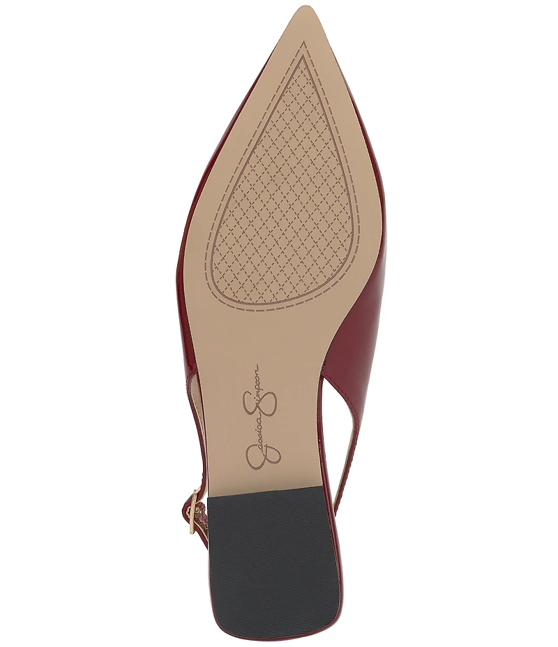 Jessica Simpson Mezzah Patent Slingback Flats