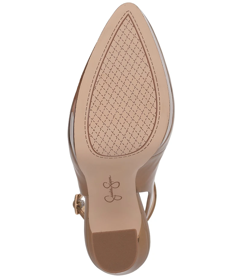 Jessica Simpson Nelica Metallic Ankle Strap Platform Pumps